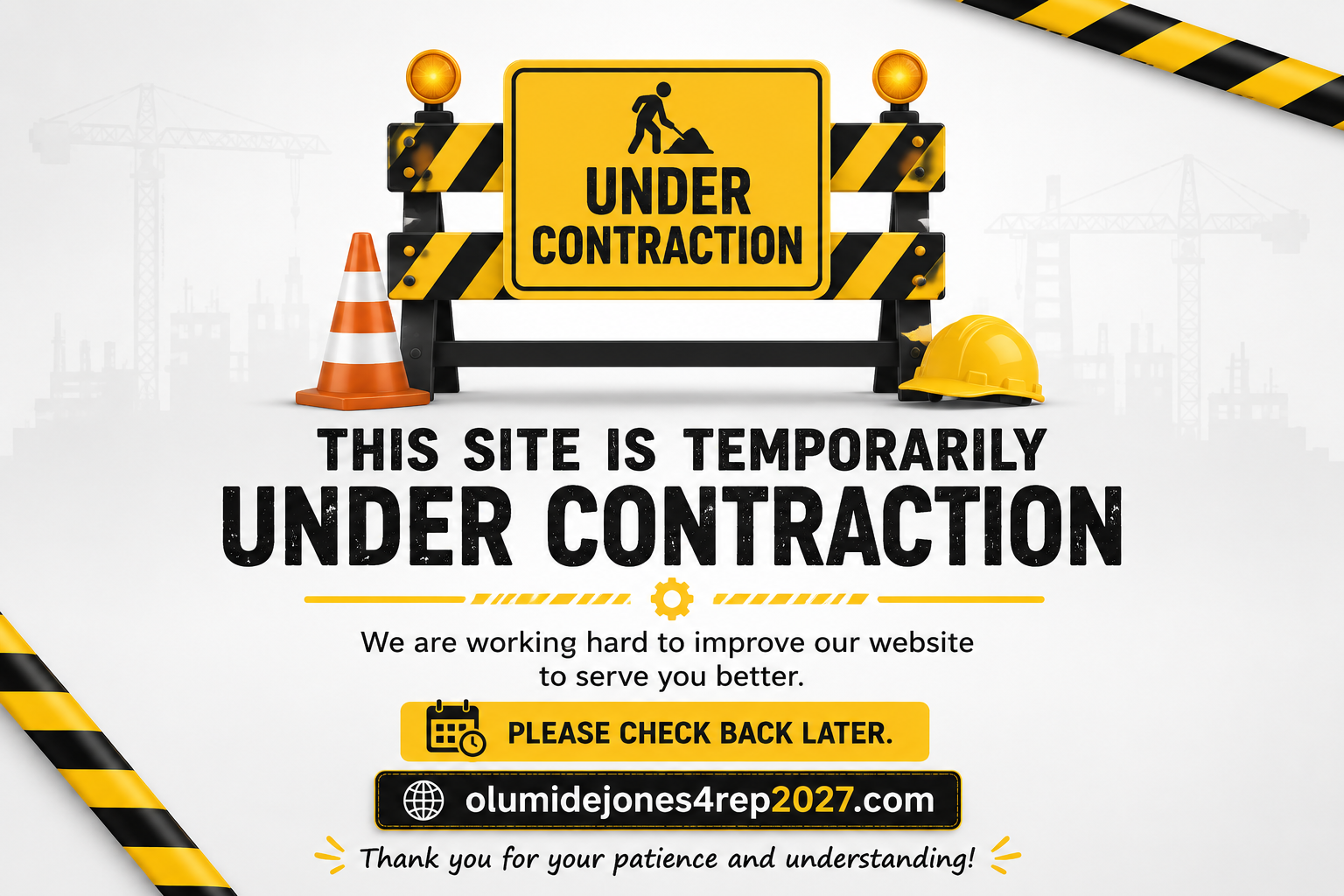 Olumide Jones 4 Rep 2027 Under Construction